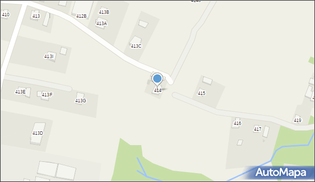 Strażów, Strażów, 414, mapa Strażów