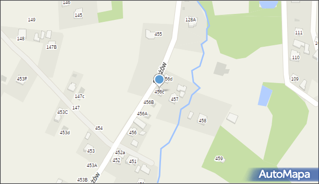 Strażów, Strażów, 456c, mapa Strażów