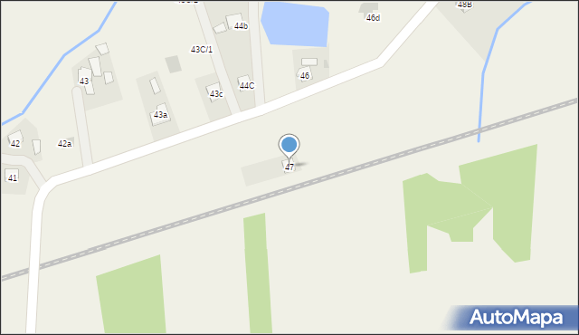 Strażów, Strażów, 47, mapa Strażów