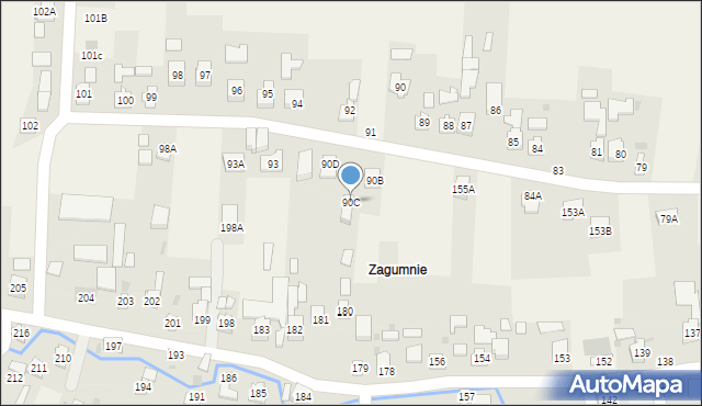 Strażów, Strażów, 90C, mapa Strażów