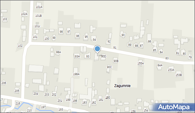 Strażów, Strażów, 90e, mapa Strażów