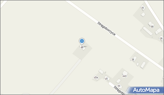 Stręgoborzyce, Stręgoborzyce, 46, mapa Stręgoborzyce