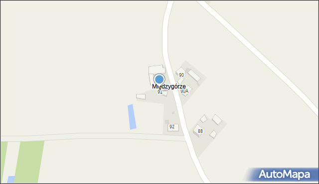 Stręgoborzyce, Stręgoborzyce, 91, mapa Stręgoborzyce