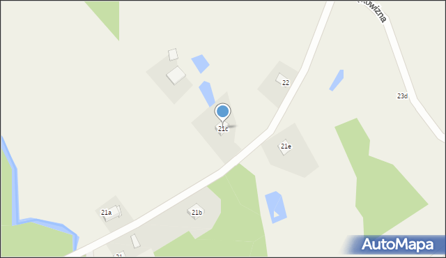 Strękowizna, Strękowizna, 21c, mapa Strękowizna
