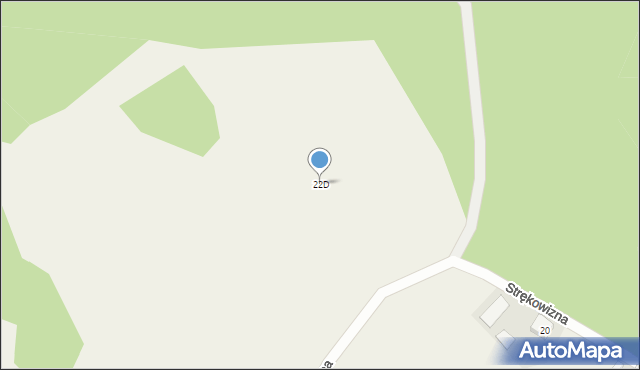 Strękowizna, Strękowizna, 22D, mapa Strękowizna