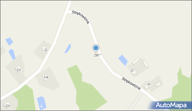 Strękowizna, Strękowizna, 23d, mapa Strękowizna