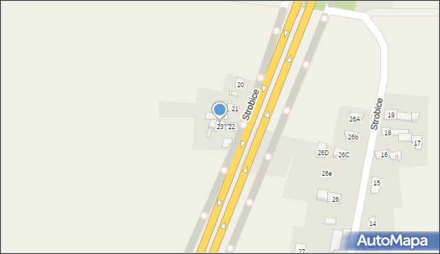 Strobice, Strobice, 23, mapa Strobice
