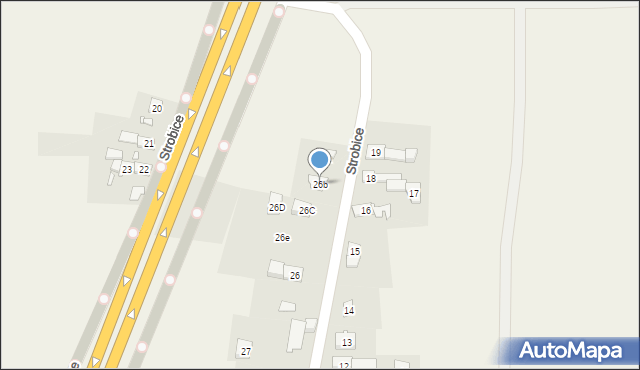 Strobice, Strobice, 26b, mapa Strobice