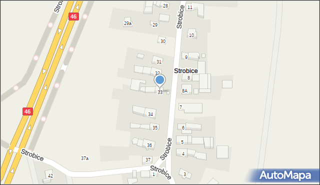 Strobice, Strobice, 33, mapa Strobice
