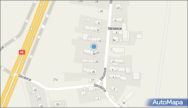 Strobice, Strobice, 34, mapa Strobice
