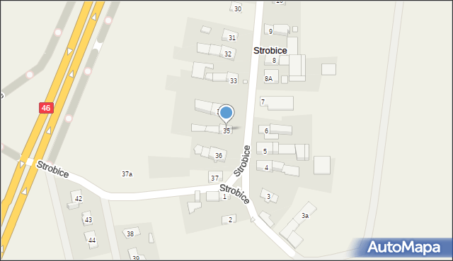 Strobice, Strobice, 35, mapa Strobice