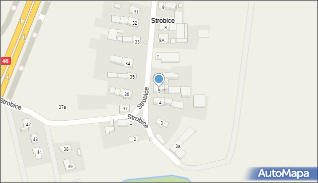 Strobice, Strobice, 5, mapa Strobice