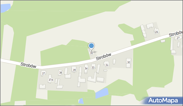 Strobów, Strobów, 32, mapa Strobów