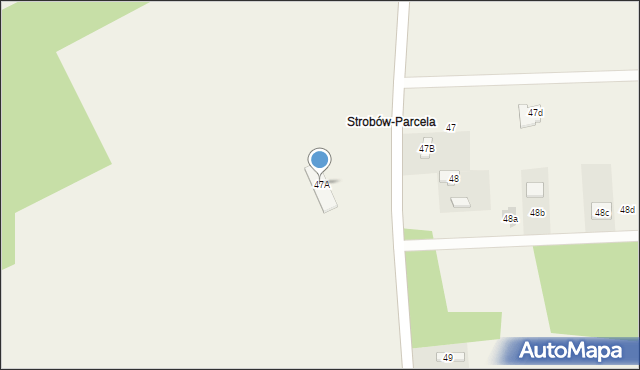 Strobów, Strobów, 47A, mapa Strobów