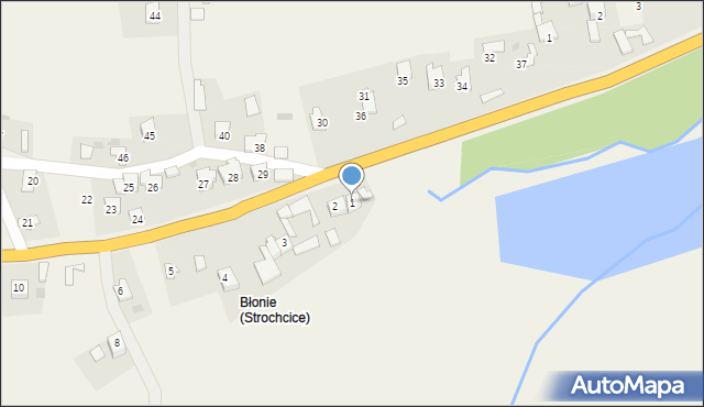 Strochcice, Strochcice, 1, mapa Strochcice