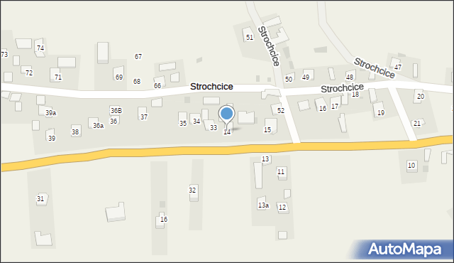 Strochcice, Strochcice, 14, mapa Strochcice