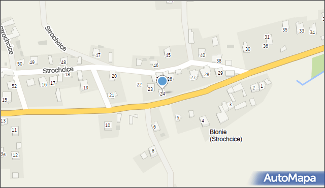 Strochcice, Strochcice, 24, mapa Strochcice