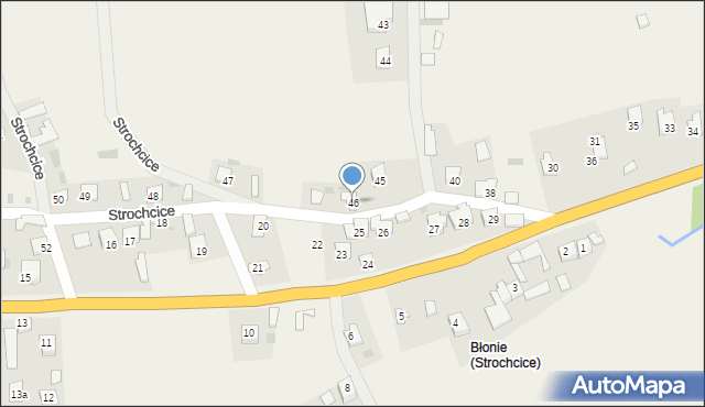 Strochcice, Strochcice, 46, mapa Strochcice