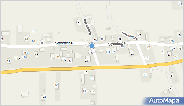Strochcice, Strochcice, 52, mapa Strochcice