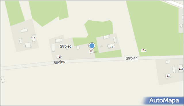 Strojec, Strojec, 14, mapa Strojec