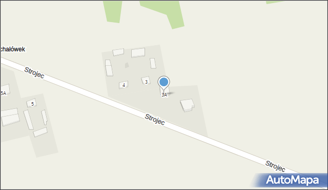 Strojec, Strojec, 3A, mapa Strojec