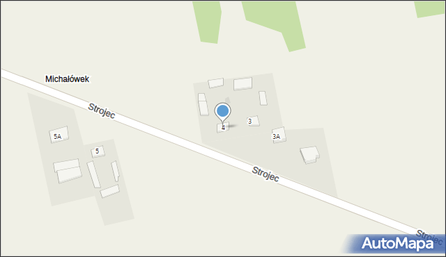 Strojec, Strojec, 4, mapa Strojec