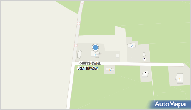 Strojec, Stanisławka, 1, mapa Strojec