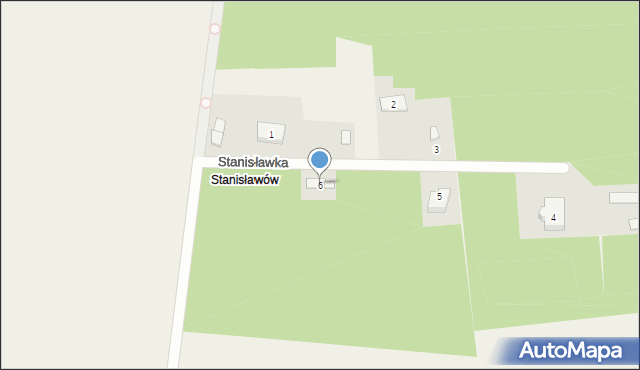 Strojec, Stanisławka, 6, mapa Strojec