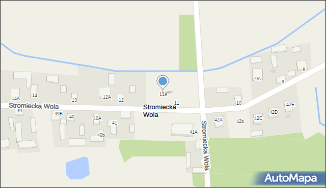 Stromiecka Wola, Stromiecka Wola, 11a, mapa Stromiecka Wola