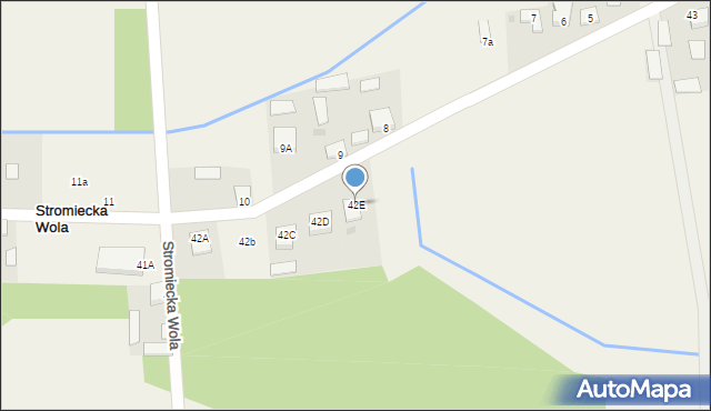 Stromiecka Wola, Stromiecka Wola, 42E, mapa Stromiecka Wola