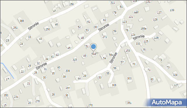 Stronie, Stronie, 51a, mapa Stronie