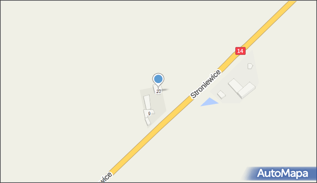 Stroniewice, Stroniewice, 10, mapa Stroniewice