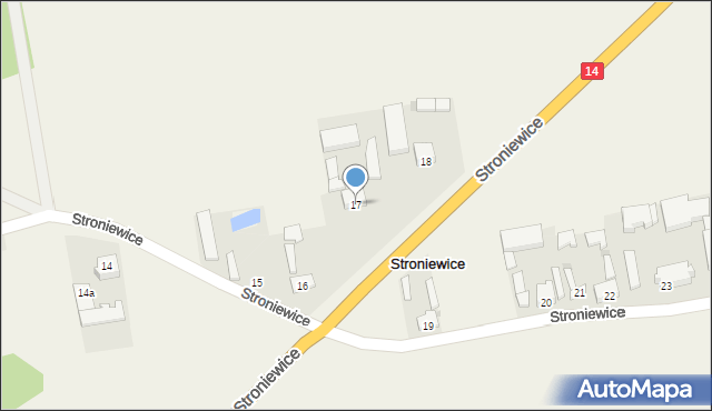 Stroniewice, Stroniewice, 17, mapa Stroniewice