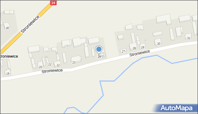 Stroniewice, Stroniewice, 25, mapa Stroniewice