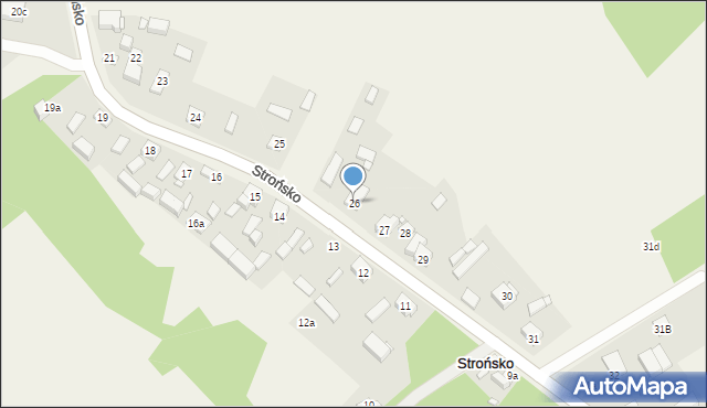 Strońsko, Strońsko, 26, mapa Strońsko
