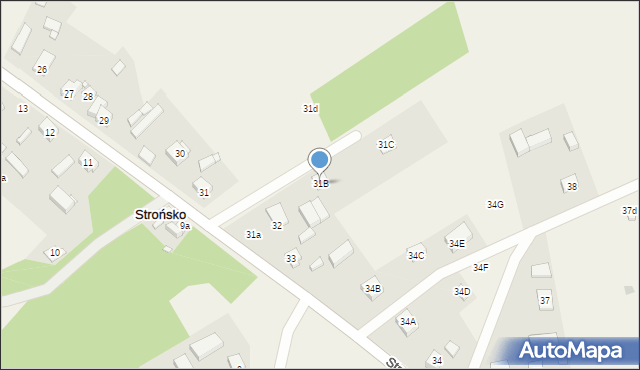 Strońsko, Strońsko, 31B, mapa Strońsko