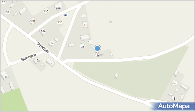 Strońsko, Strońsko, 36, mapa Strońsko
