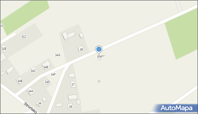 Strońsko, Strońsko, 37d, mapa Strońsko