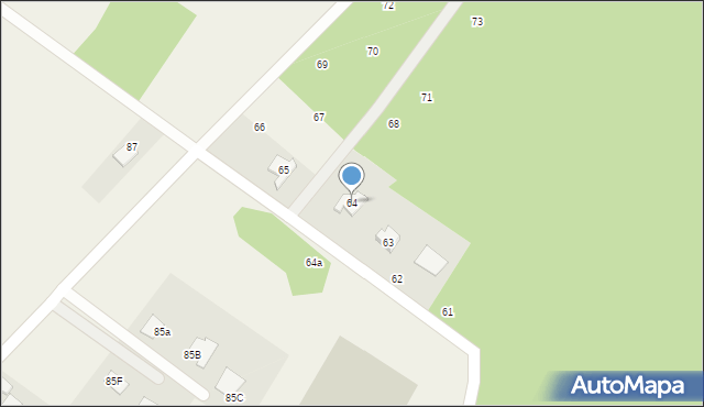 Strońsko, Strońsko, 64, mapa Strońsko