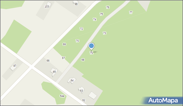 Strońsko, Strońsko, 71, mapa Strońsko