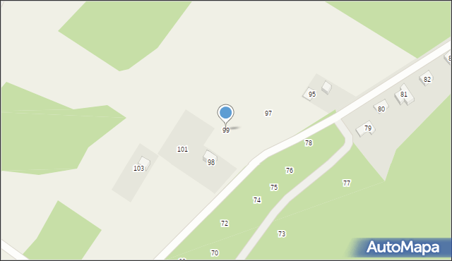 Strońsko, Strońsko, 99, mapa Strońsko