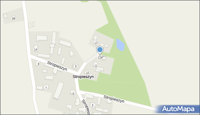 Stropieszyn, Stropieszyn, 11a, mapa Stropieszyn