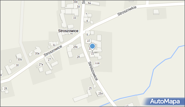 Stroszowice, Stroszowice, 11, mapa Stroszowice