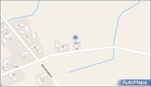 Stroszowice, Stroszowice, 15a, mapa Stroszowice