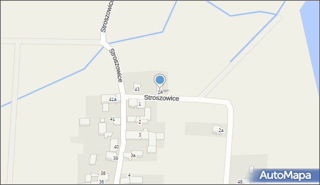 Stroszowice, Stroszowice, 1A, mapa Stroszowice