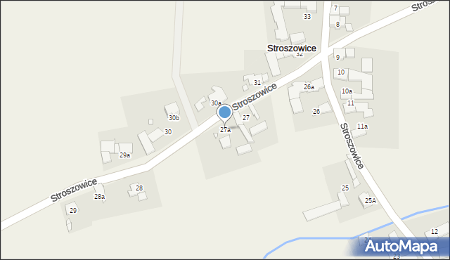 Stroszowice, Stroszowice, 27a, mapa Stroszowice