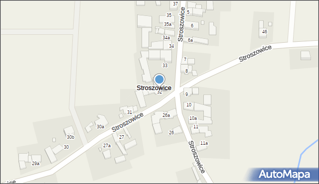 Stroszowice, Stroszowice, 32, mapa Stroszowice