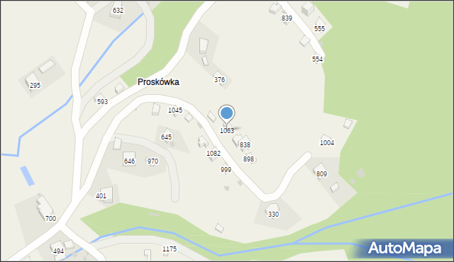 Stróża, Stróża, 1063, mapa Stróża