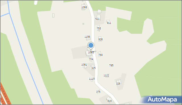 Stróża, Stróża, 1085, mapa Stróża