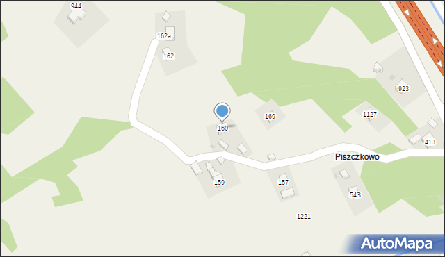 Stróża, Stróża, 160, mapa Stróża